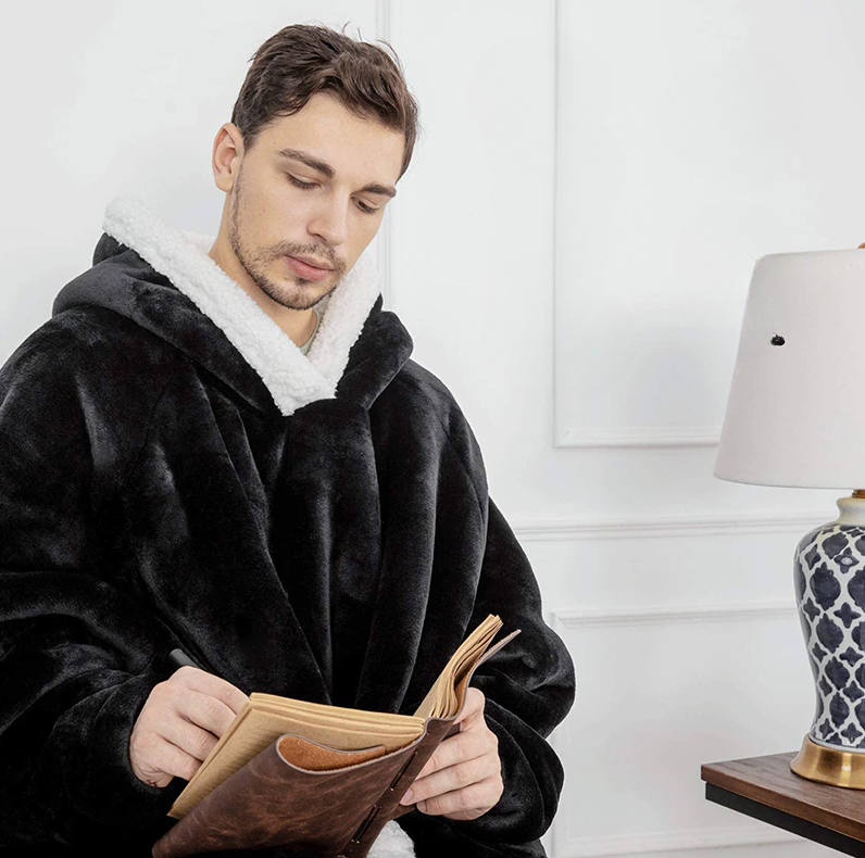 Pulover uriaș din fleece ultra confortabil pentru relaxare totală