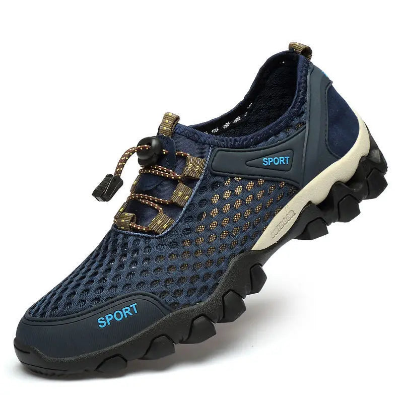 Orthopedic hiking shoes with quick-drying