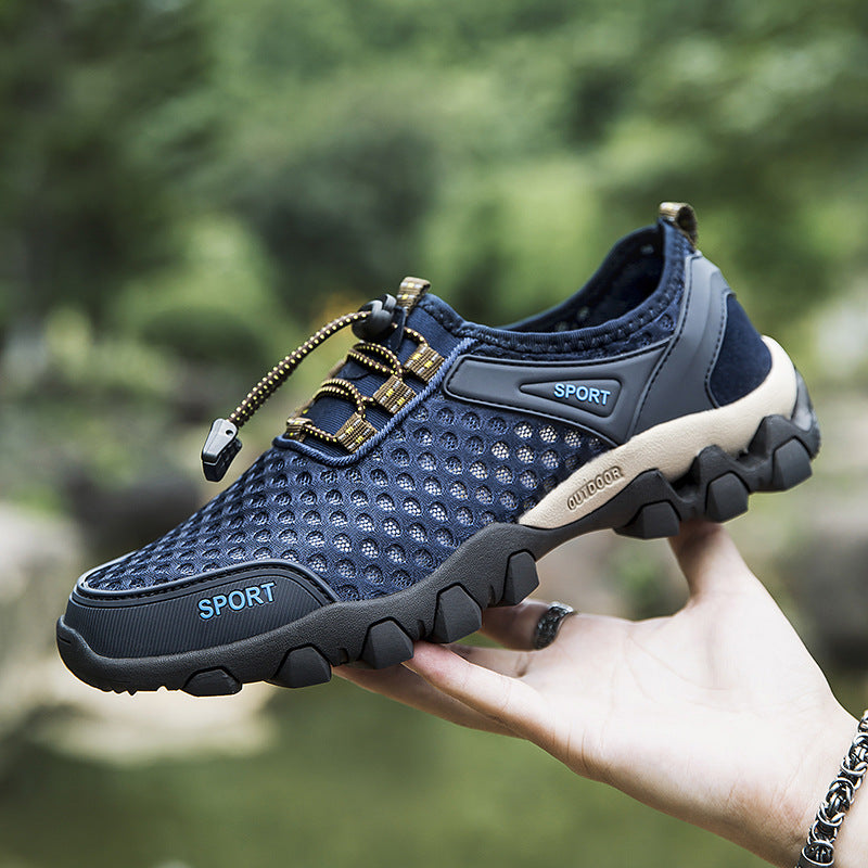 Orthopedic hiking shoes with quick-drying