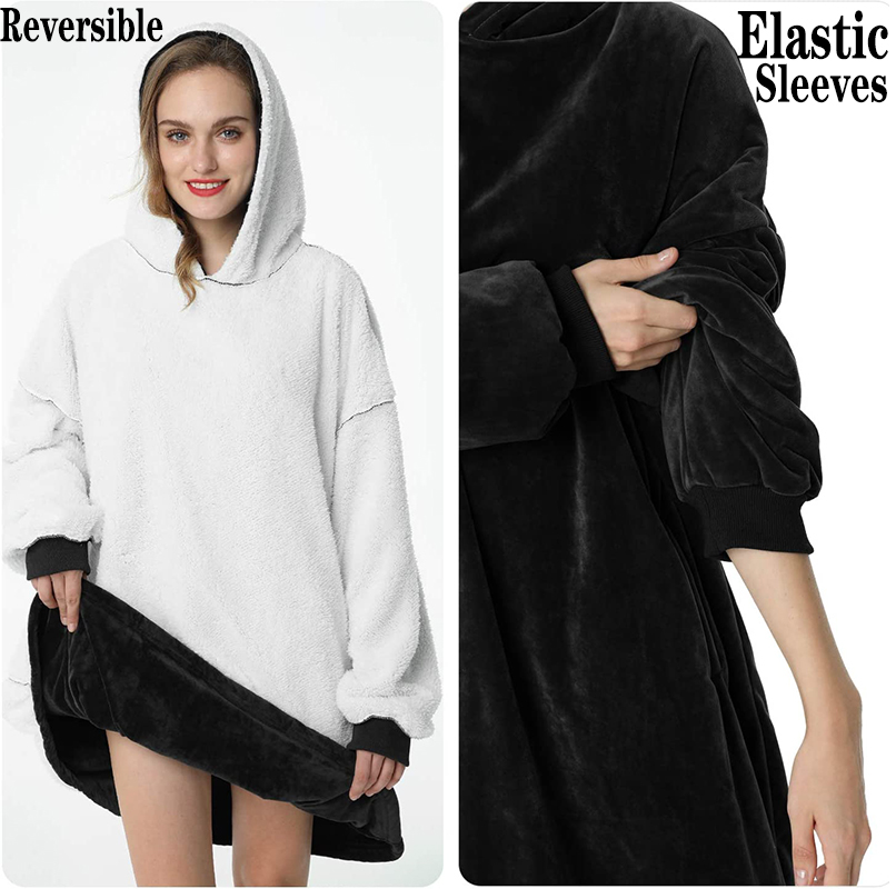 Pulover uriaș din fleece ultra confortabil pentru relaxare totală